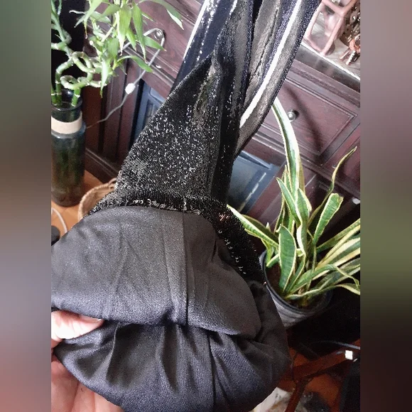 AKIRA Black Sequin Pants